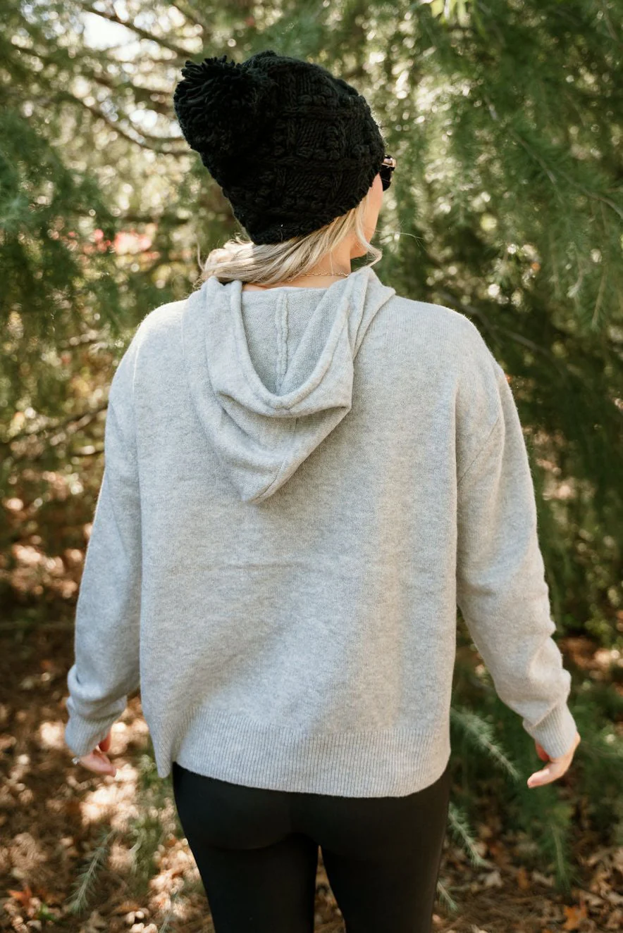 Sloan Heather Grey Hoodie Sweater - Image 9