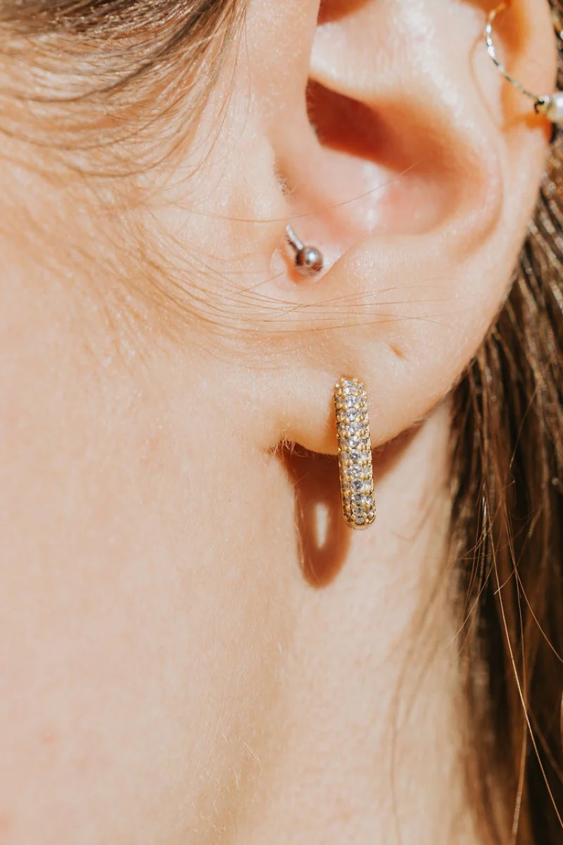 Time To Shine Huggie Earrings
