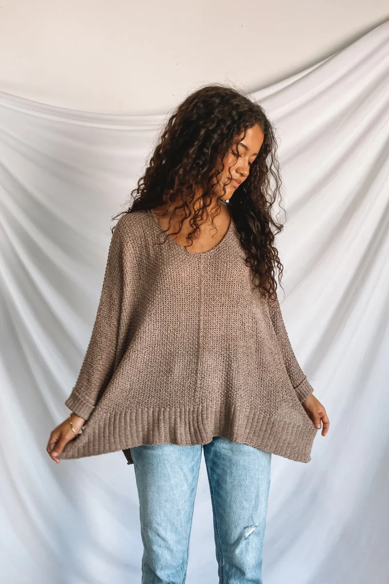 Easy Breezy Top in Mocha - Image 3