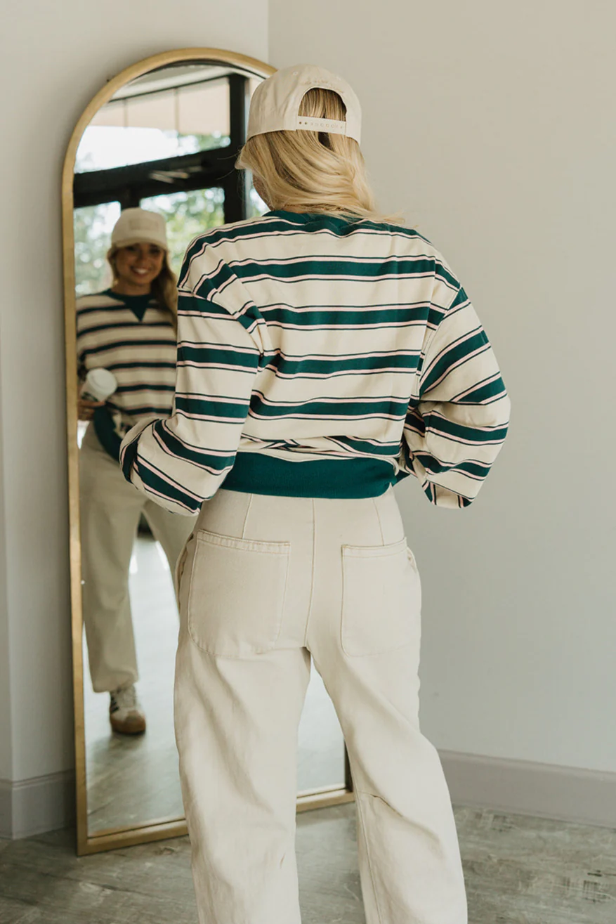 Eileen Cream Multi Striped Pullover - Image 7
