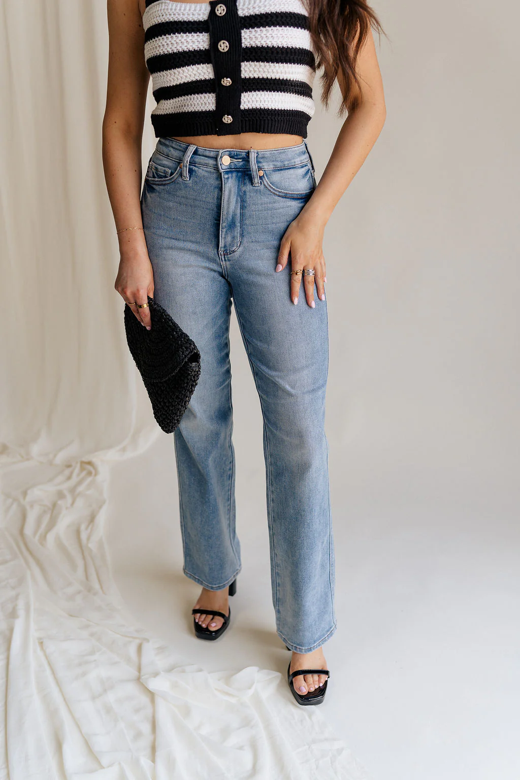 Eliana Medium Wash Straight Leg Jeans - Image 4