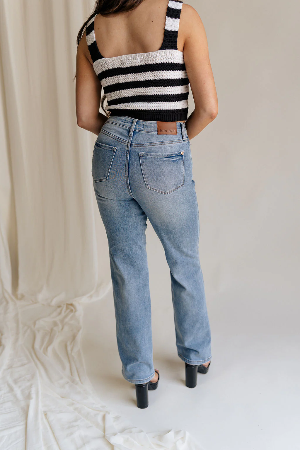 Eliana Medium Wash Straight Leg Jeans - Image 6