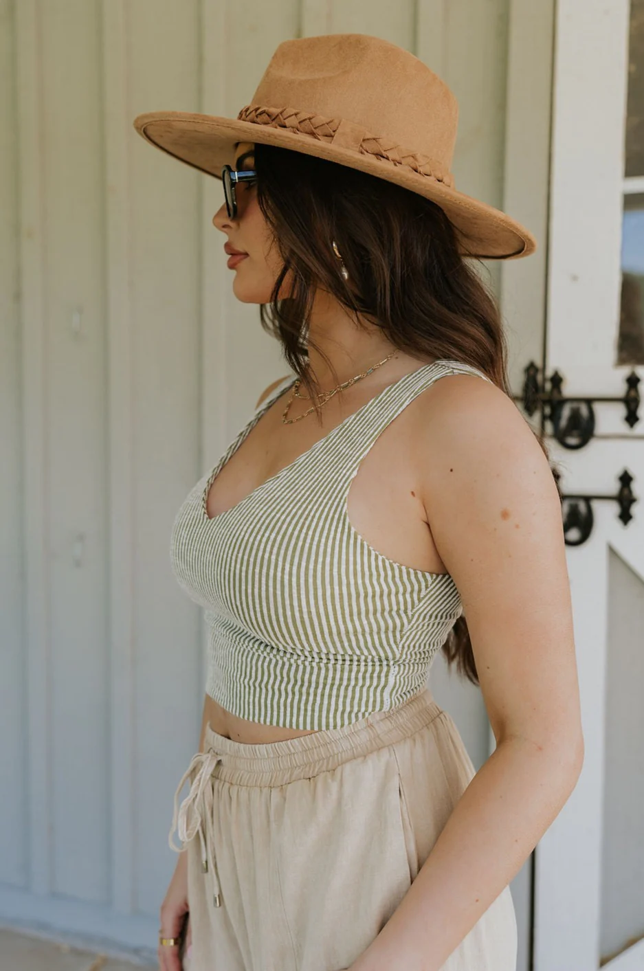 Elsie Stripe V-Neckline Tank - Image 24