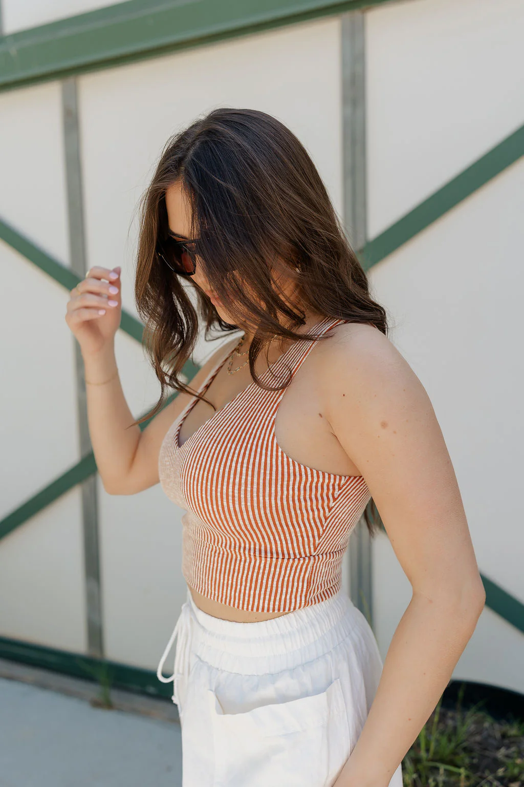 Elsie Stripe V-Neckline Tank - Image 5