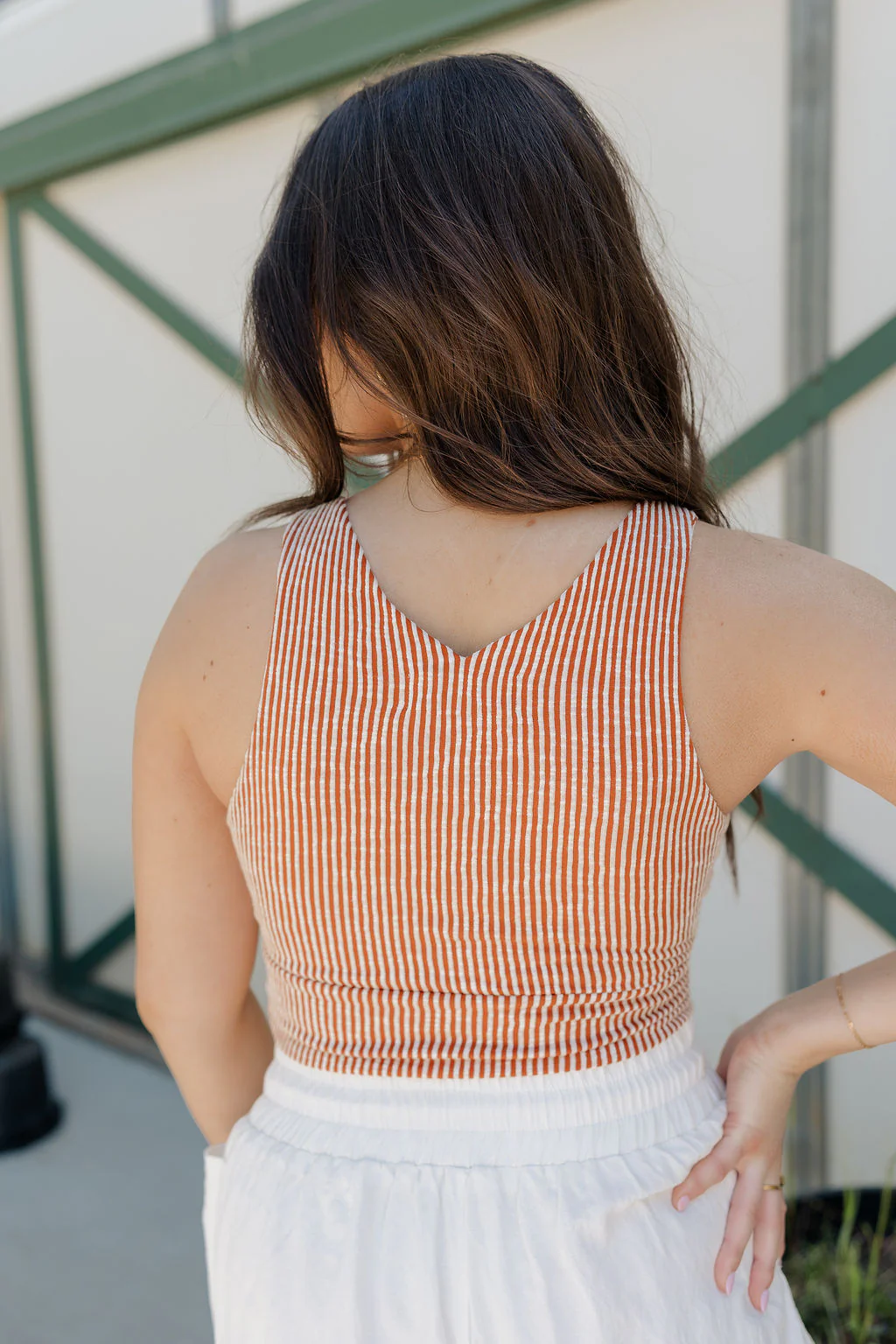 Elsie Stripe V-Neckline Tank - Image 7
