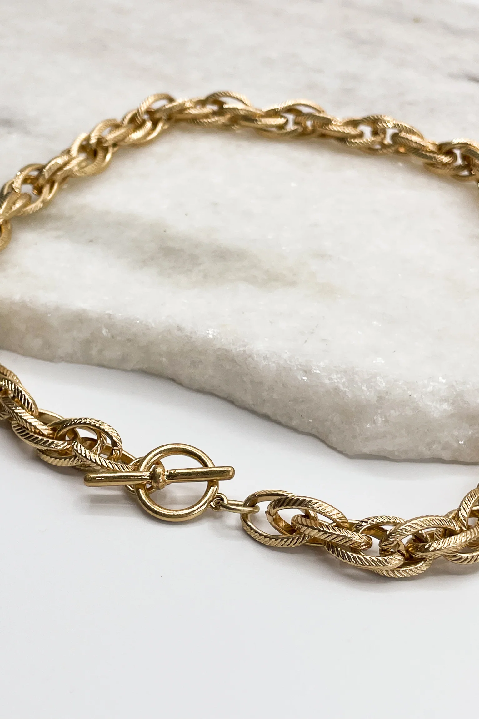 Ember Gold Texture Necklace - Image 2