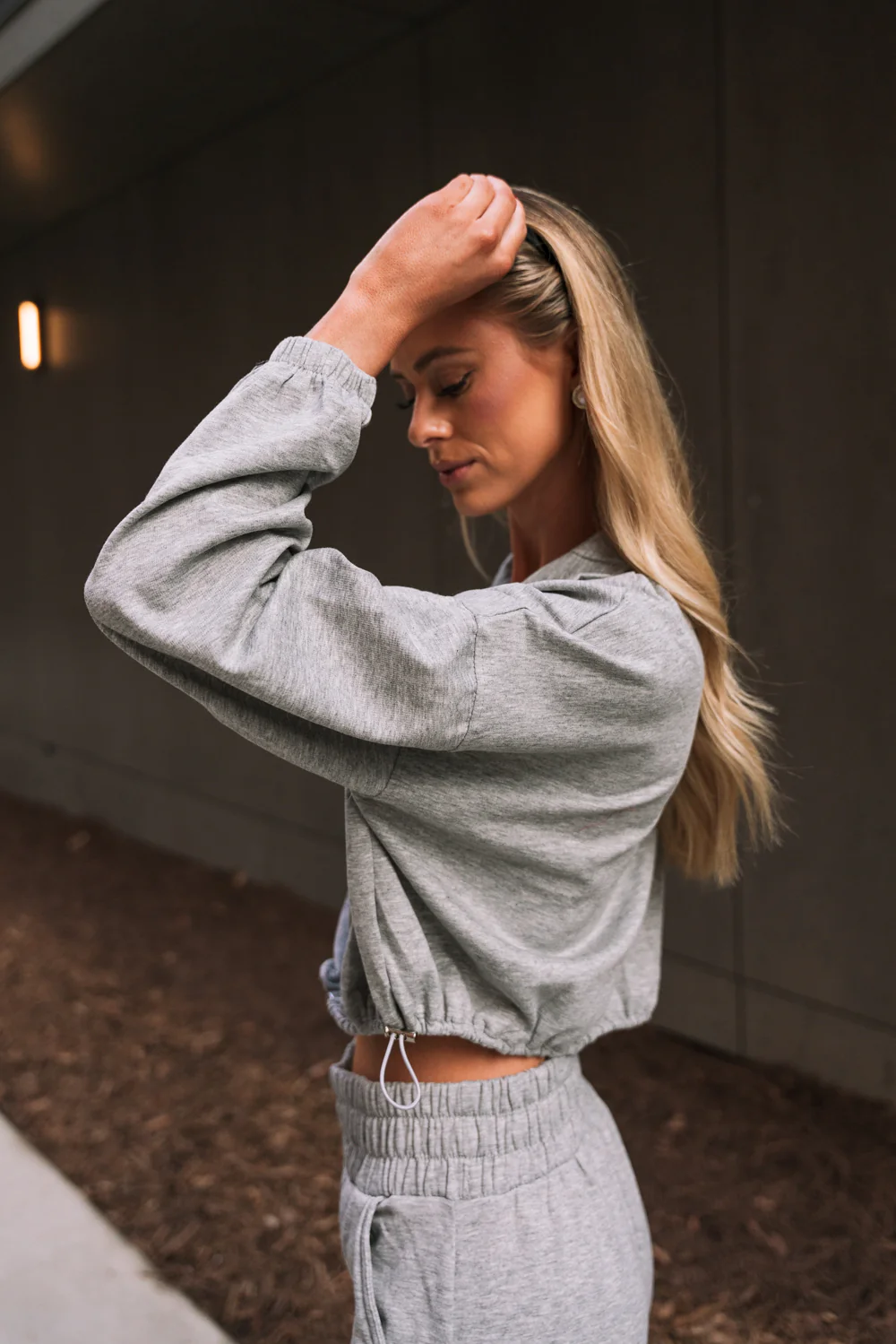 Emelia Heather Grey Zip-Up Jacket - Image 2