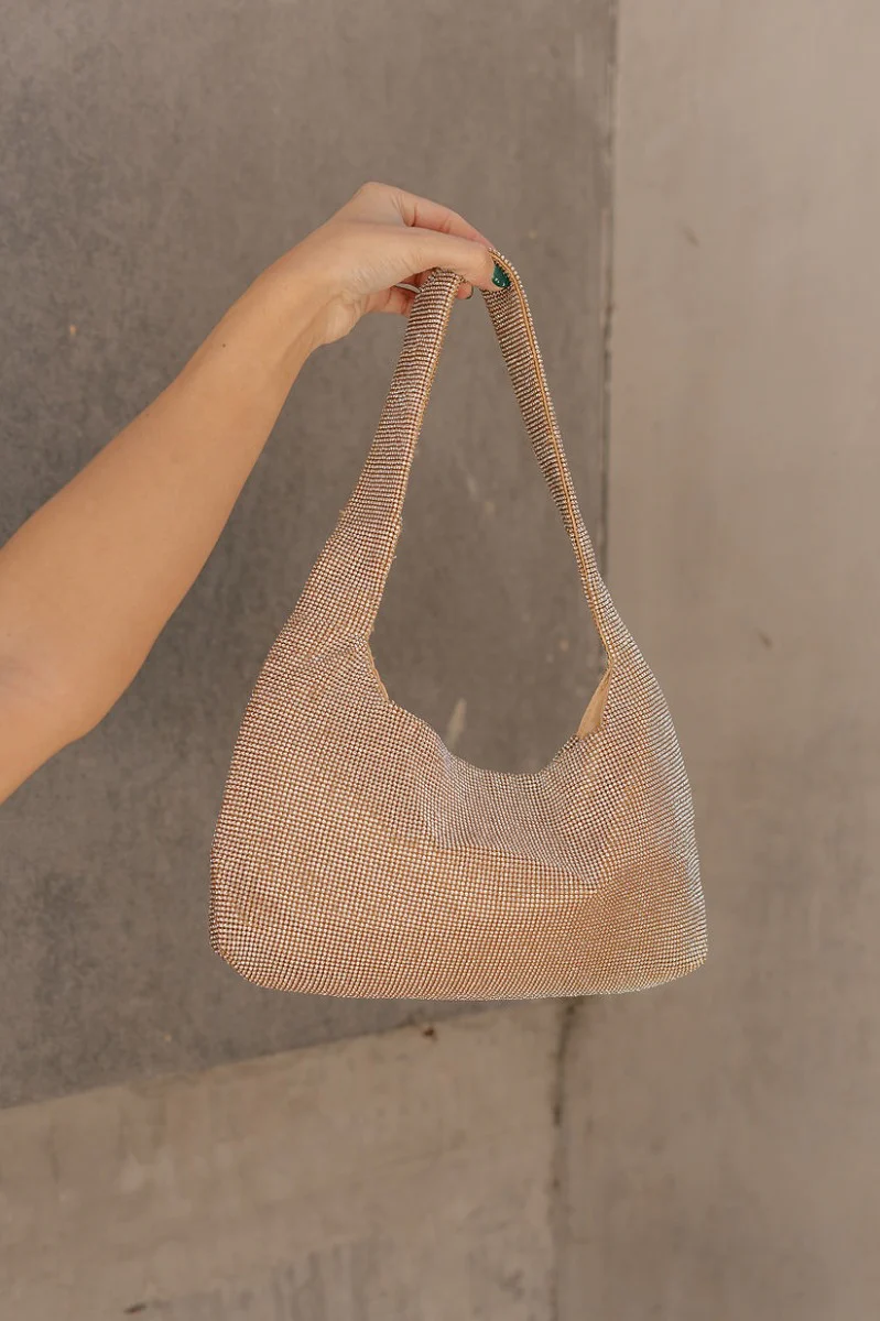 Emma Gold Rhinestone Purse - Image 3
