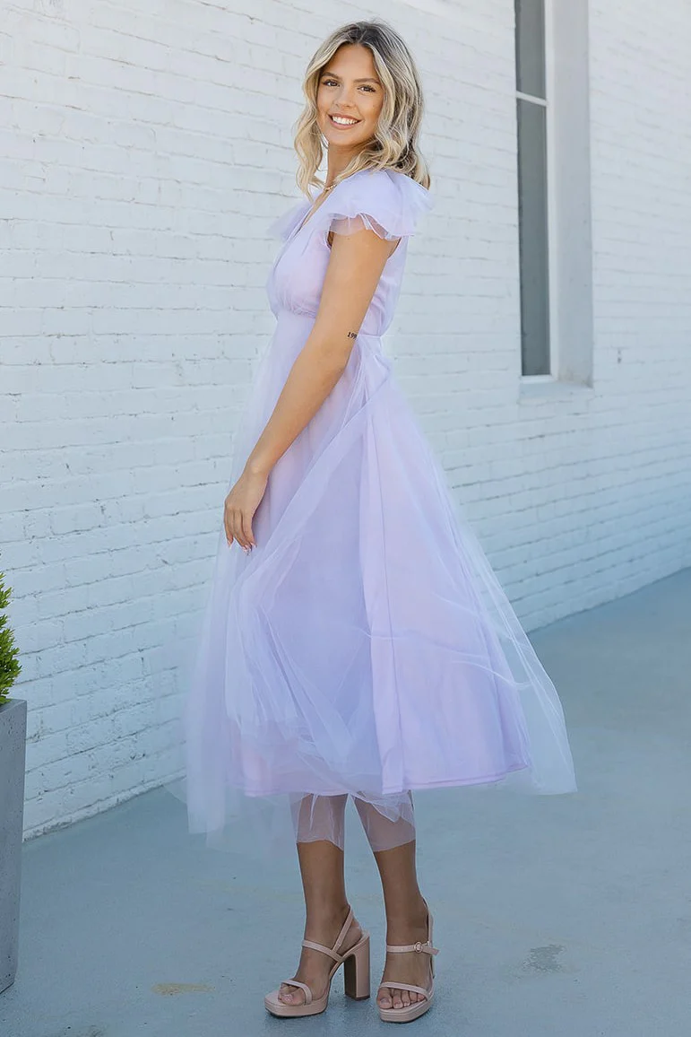 Enchanted Tulle Midi Dress - Image 4