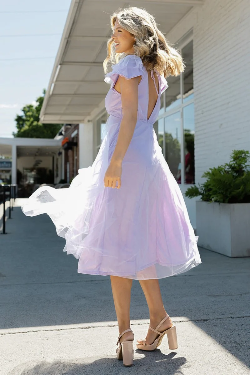 Enchanted Tulle Midi Dress - Image 6