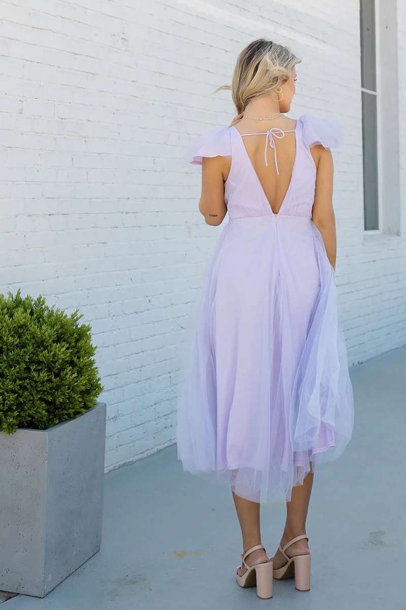 Enchanted Tulle Midi Dress - Image 8