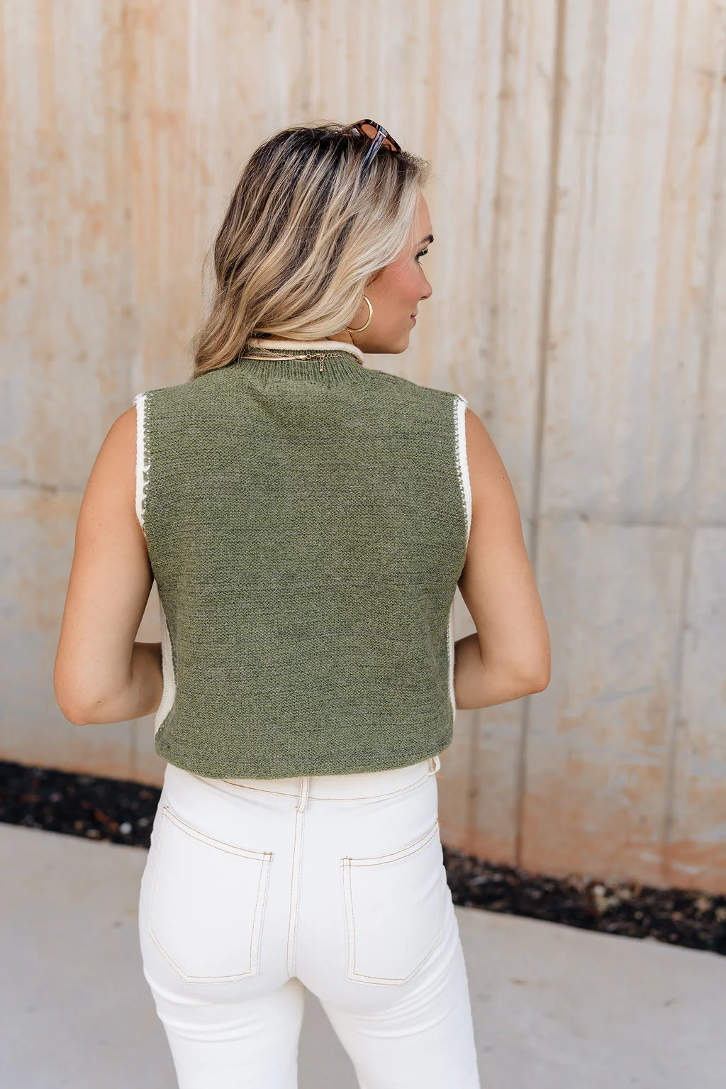 Erica Mock Neck Sleeveless Sweater - Image 11