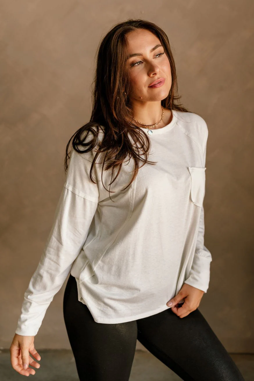 Alina Off White Long Sleeve Top - Image 3