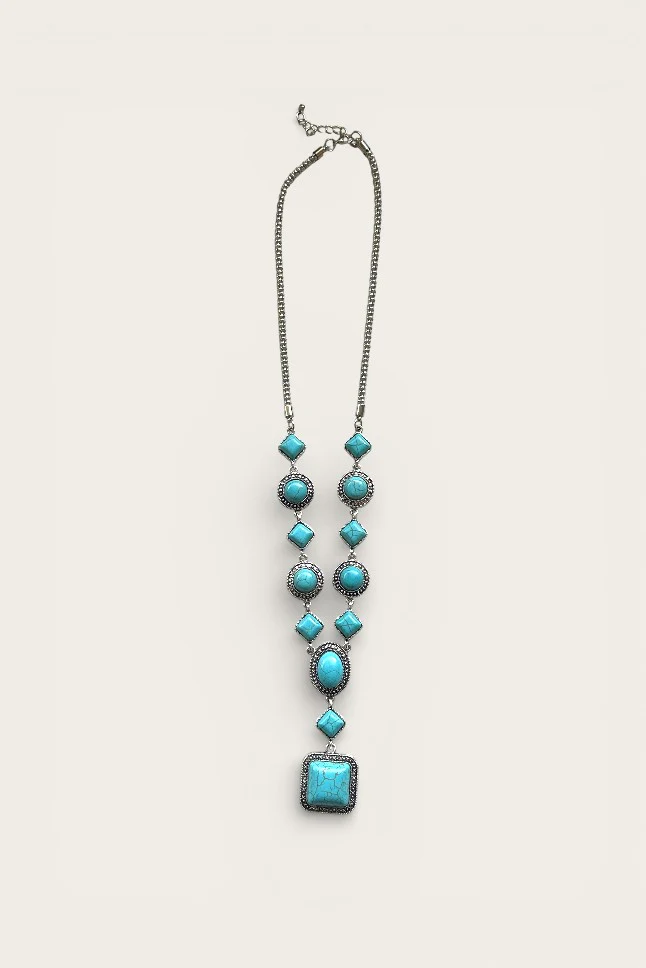 Evelyn Silver Turquoise Necklace