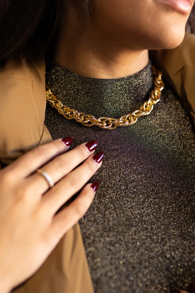 Everly Gold Chain Link Necklace