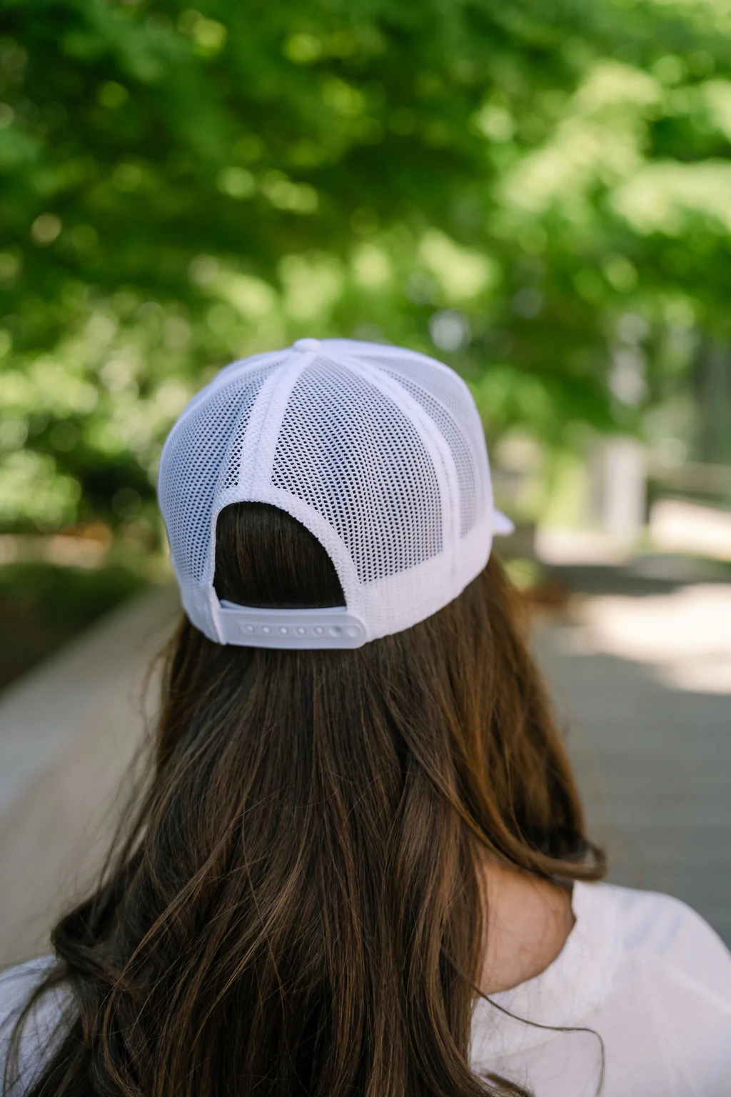 Expensive & Difficult White & Blue Trucker Hat - Image 2