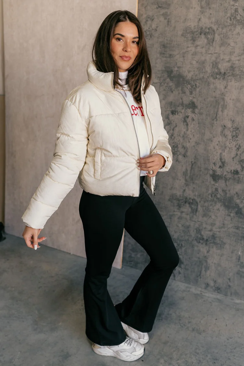Fairbanks Cream Puffer Long Sleeve Jacket - Image 5