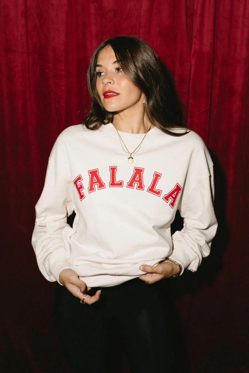 Falala Ivory & Red Sweatshirt - Image 2