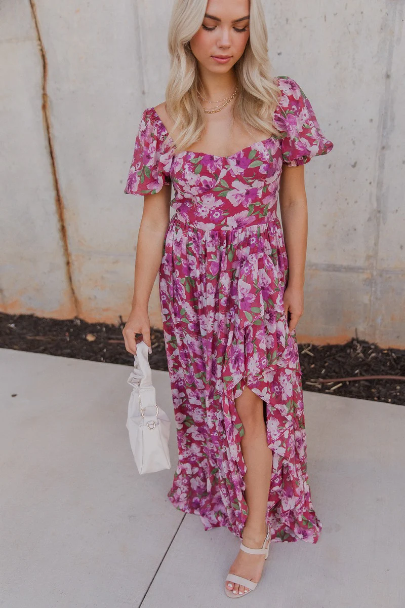 Falling For You Floral Dress - Image 2
