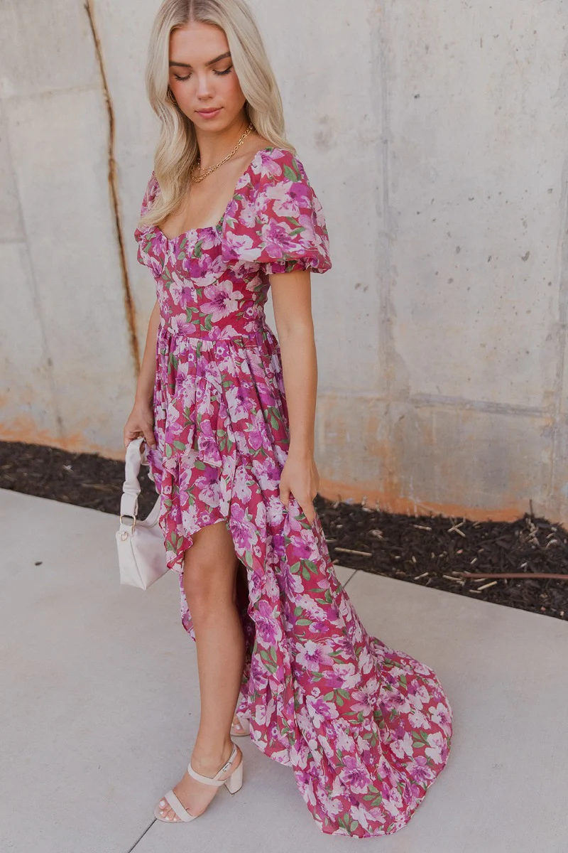 Falling For You Floral Dress - Image 3