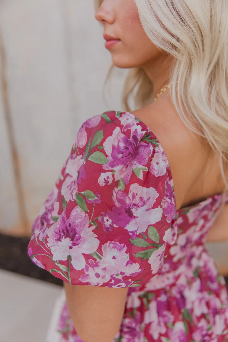 Falling For You Floral Dress - Image 5