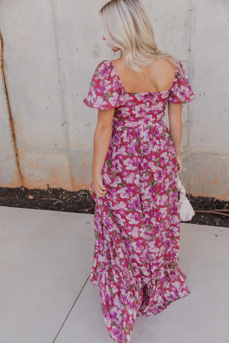 Falling For You Floral Dress - Image 6