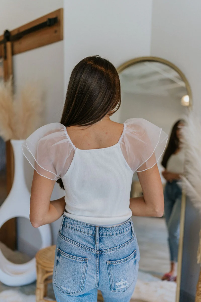 Falling For You Ruffle Top - Image 4