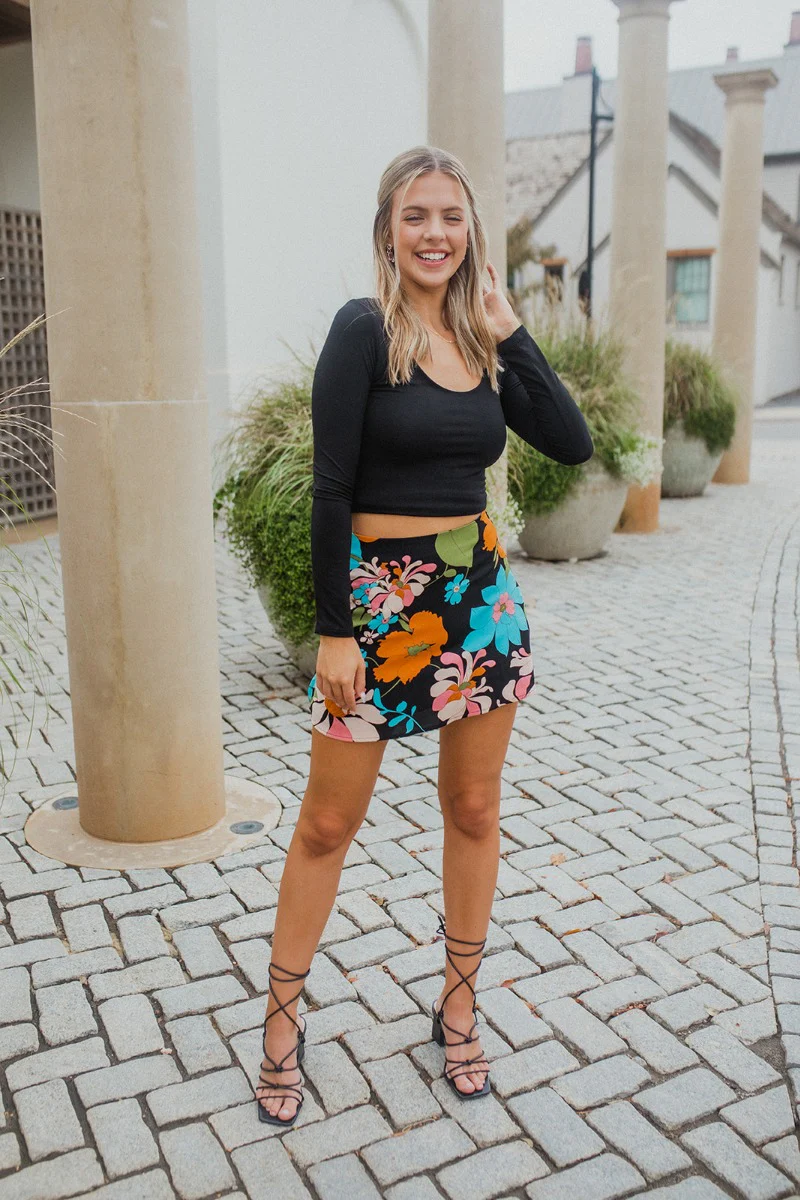 Feeling It Floral Skirt - Image 2