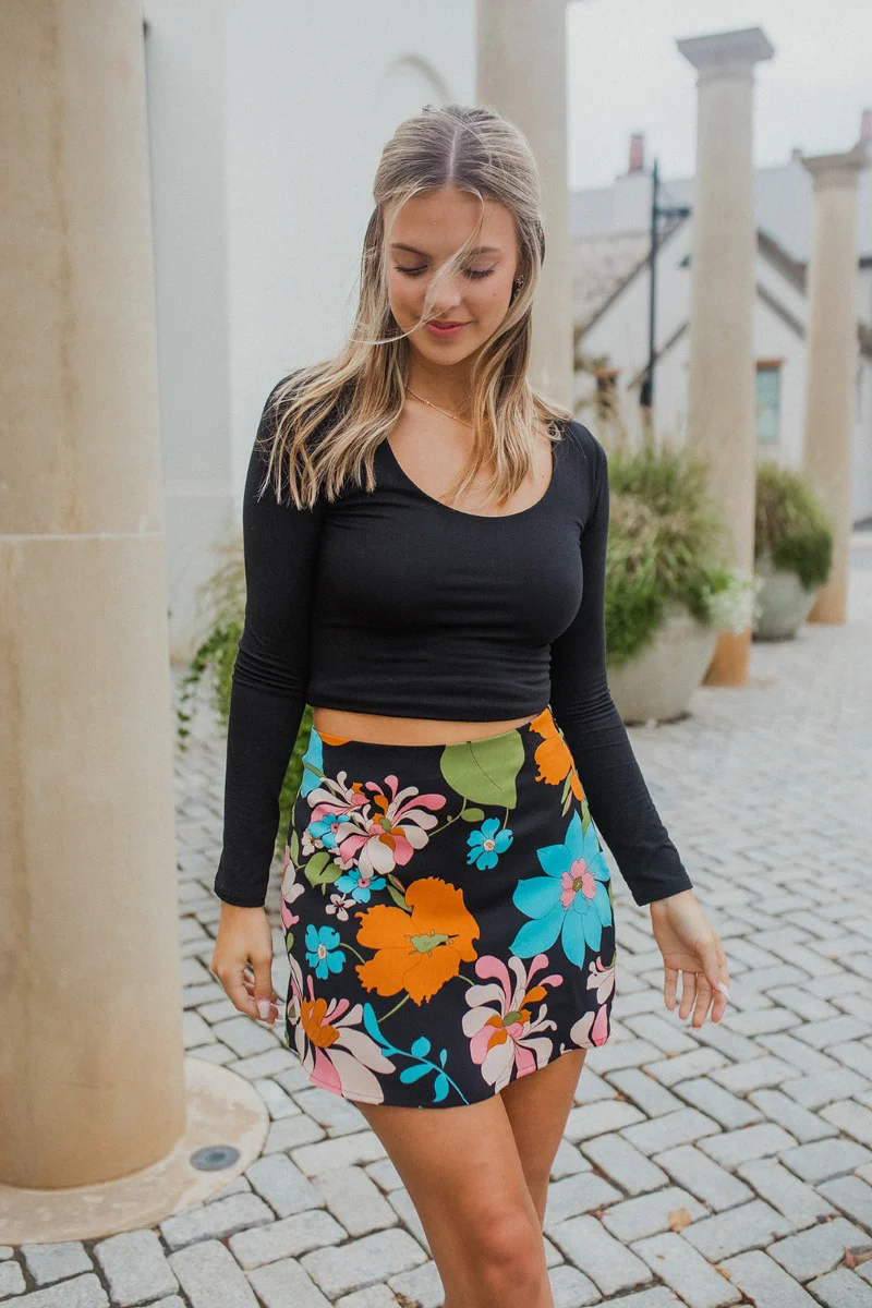 Feeling It Floral Skirt - Image 3