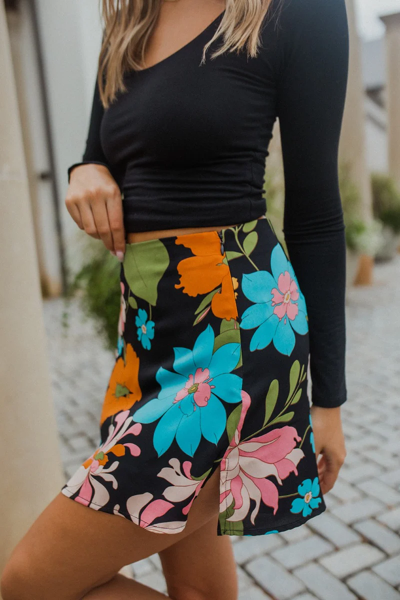 Feeling It Floral Skirt - Image 5