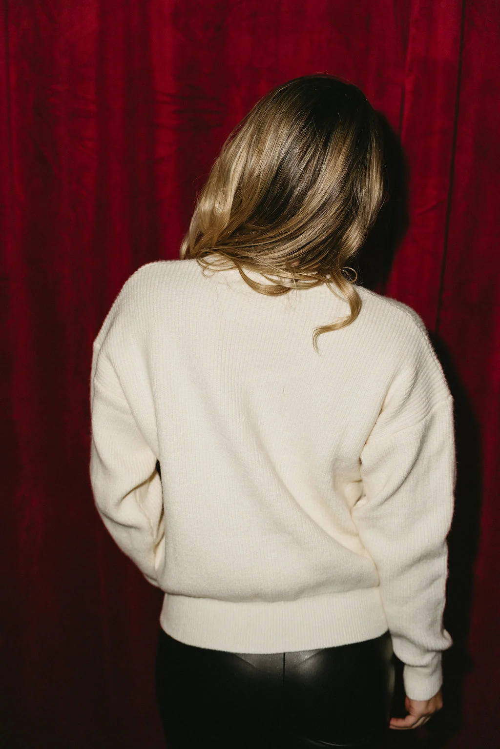 Felicity Cream Candy Cane Sweater - Image 6