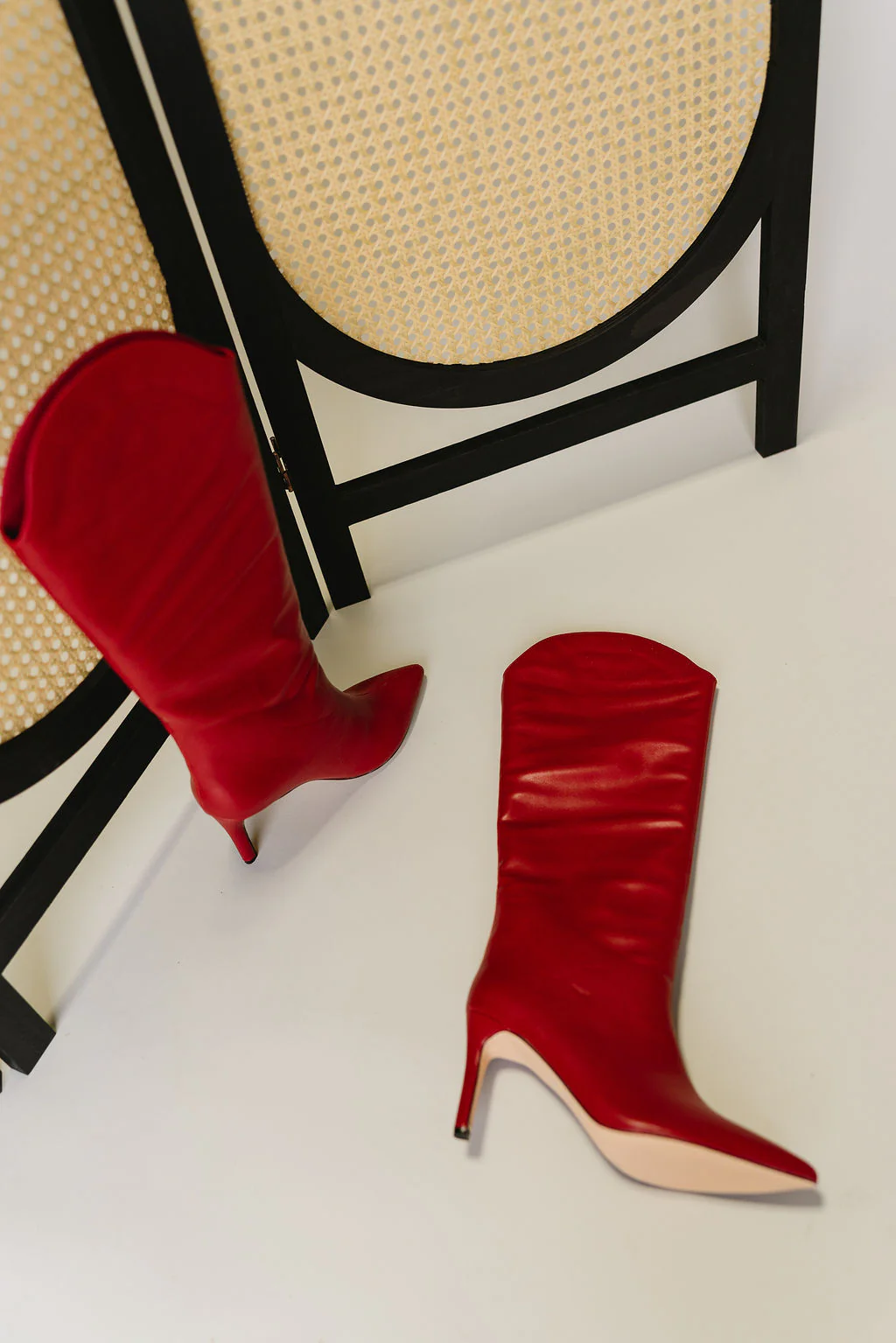 Fiora Smooth Red Tall Boot - Image 4