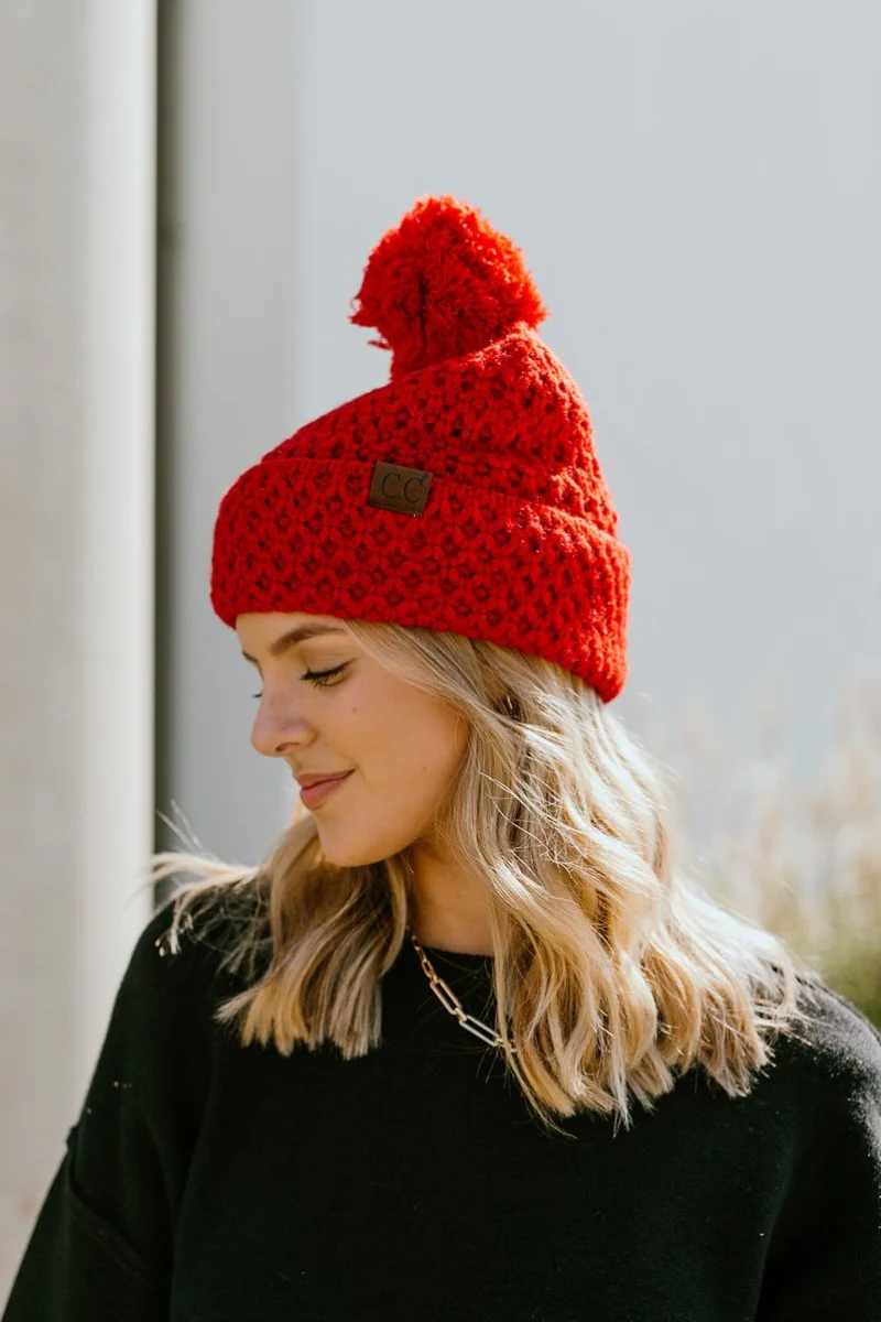 Fireside Beanie in Red