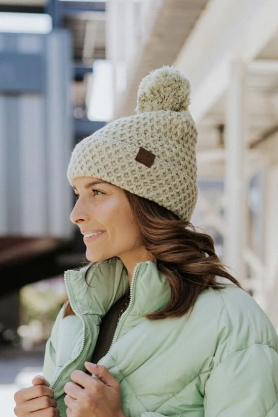 Fireside Beanie in Sage