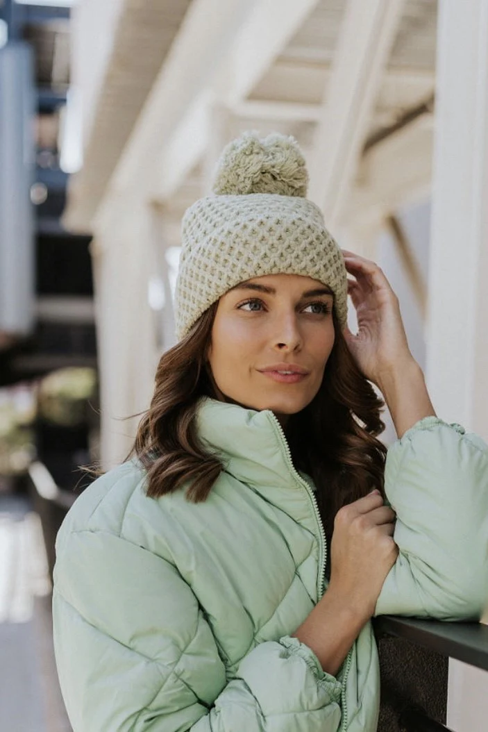 Fireside Beanie in Sage - Image 2
