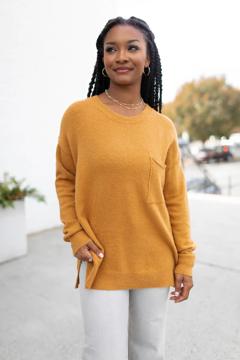 Fireside Feels Sweater in Honey