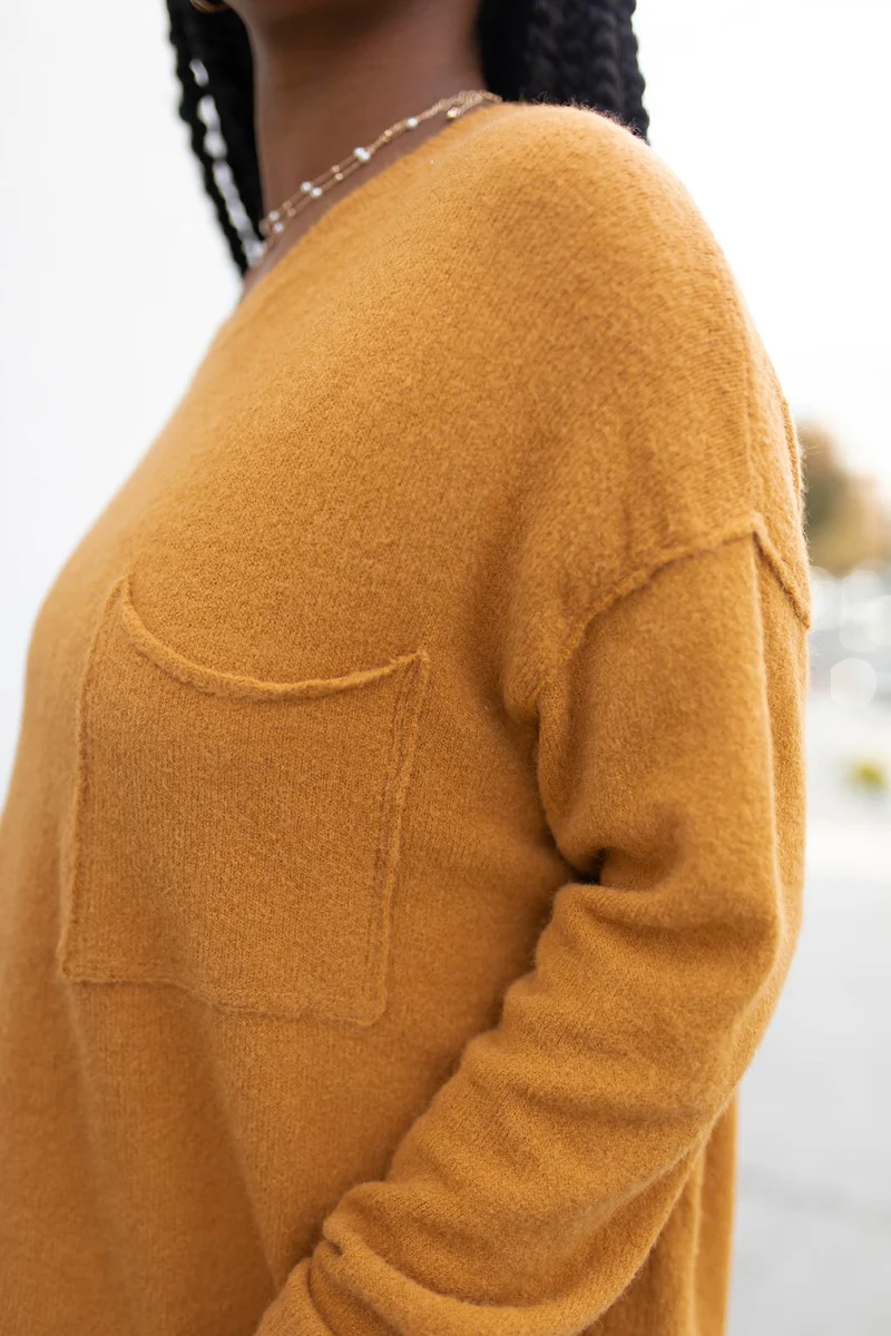 Fireside Feels Sweater in Honey - Image 4