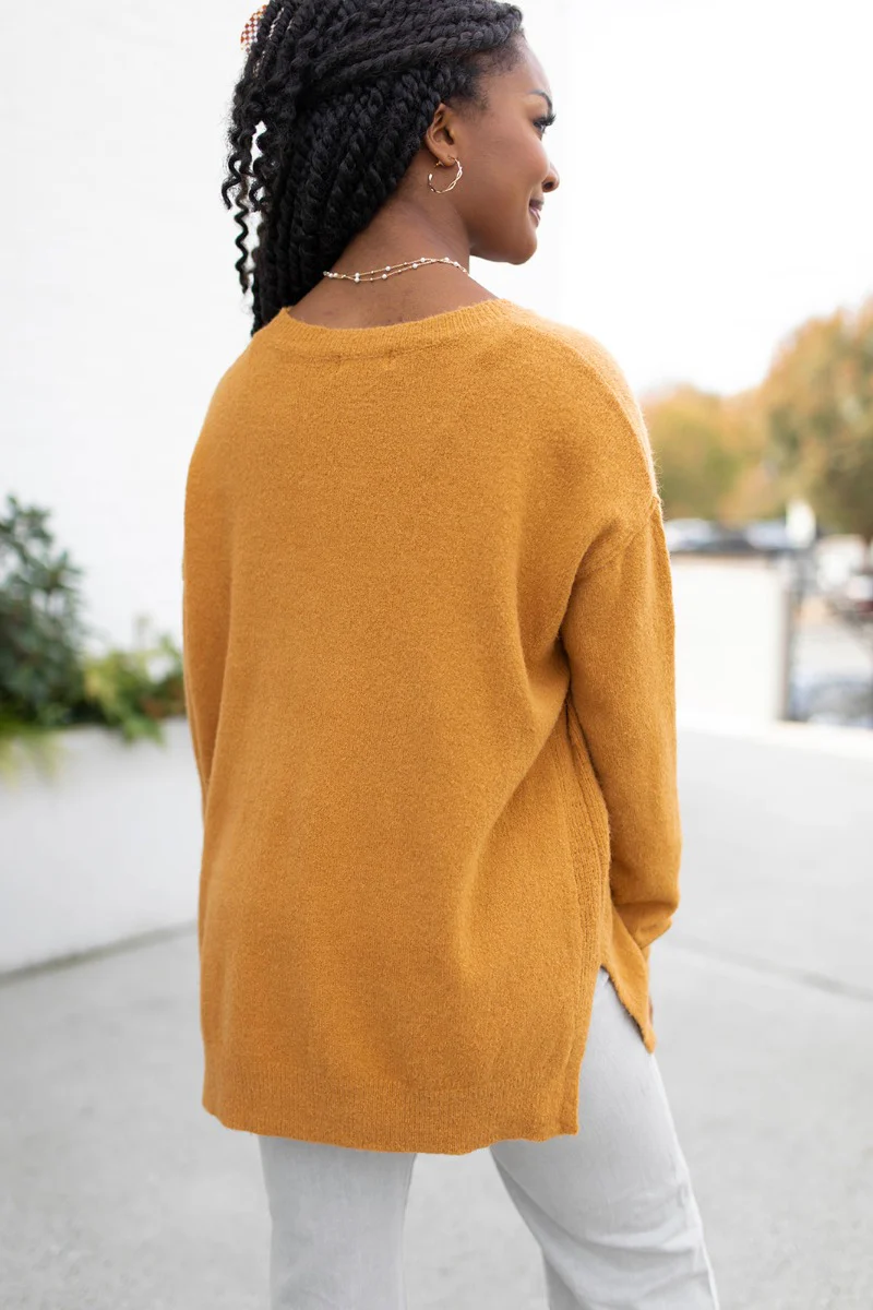 Fireside Feels Sweater in Honey - Image 5