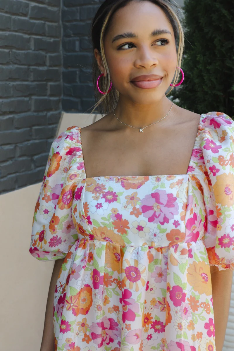 Floral Fields Babydoll Dress - Image 3