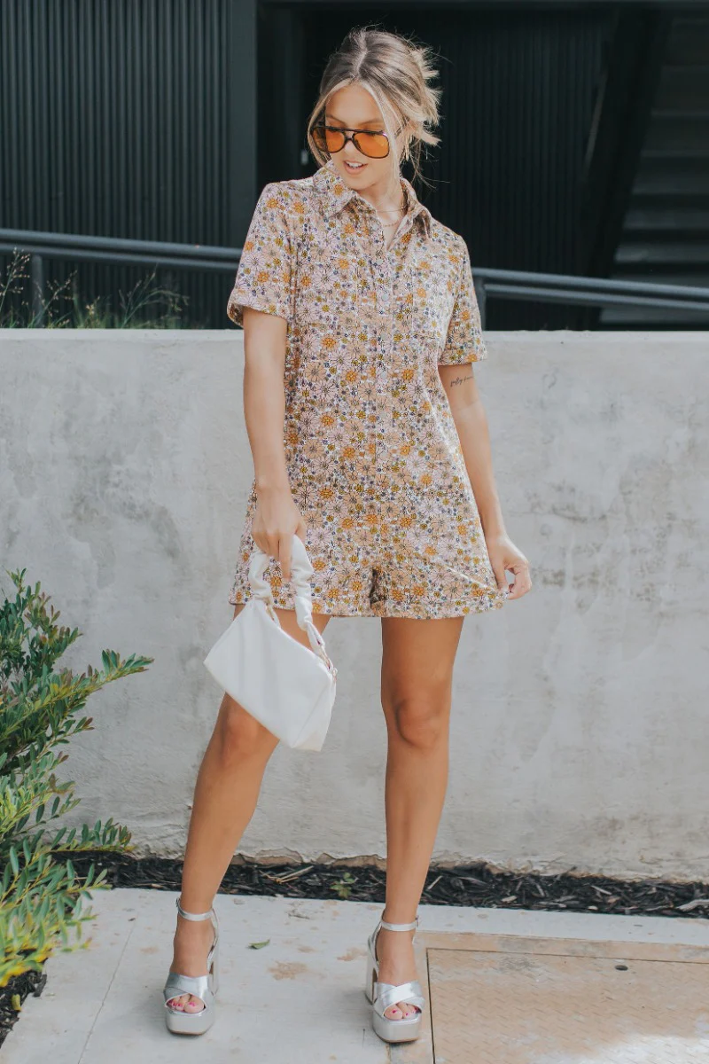 Floral Haze Romper