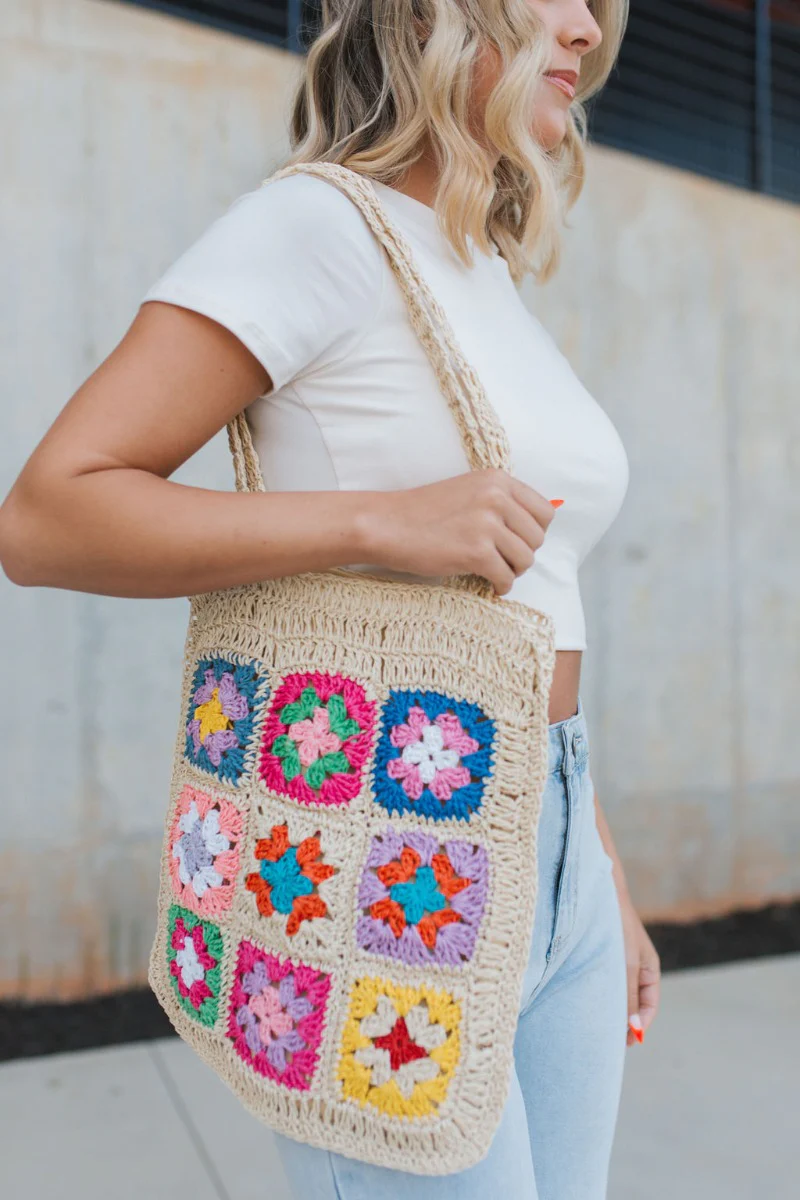 Flower Dreams Purse in Ivory