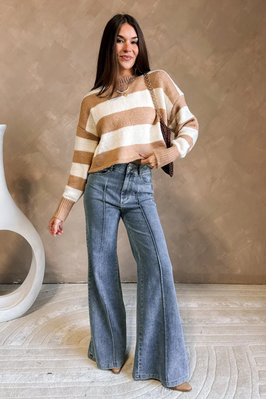 Angela Medium Wash Flare Jeans