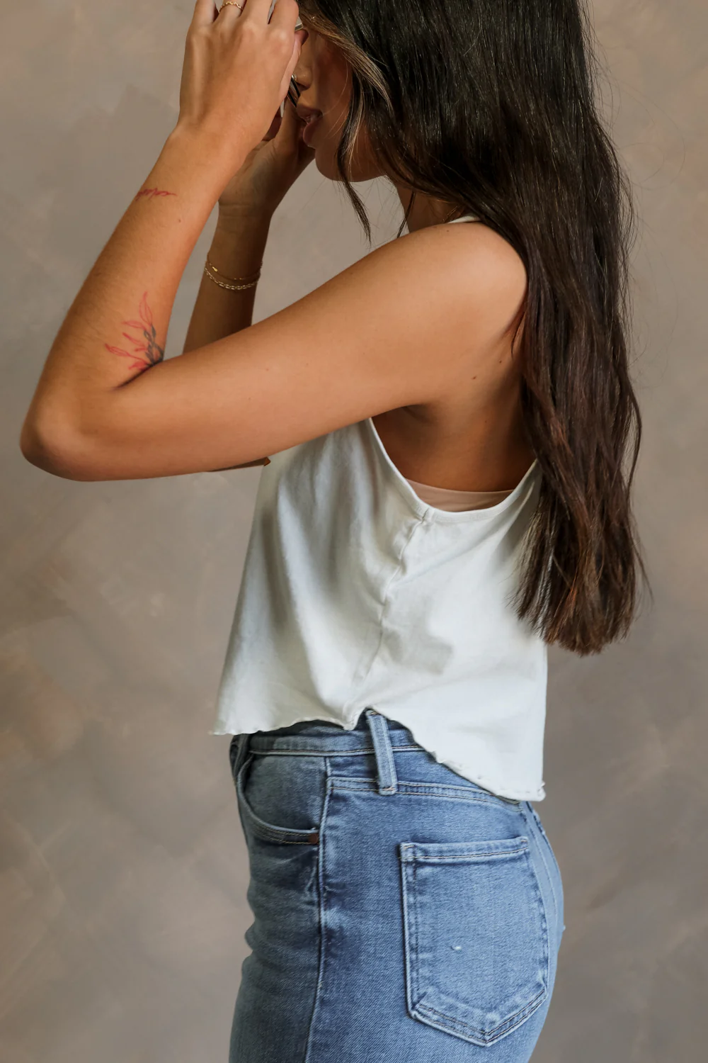 Free Bird Smoke Cropped Tank - Image 3