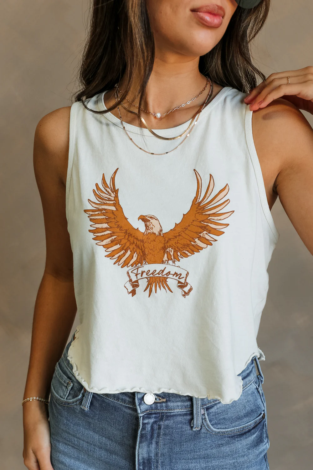 Free Bird Smoke Cropped Tank - Image 7