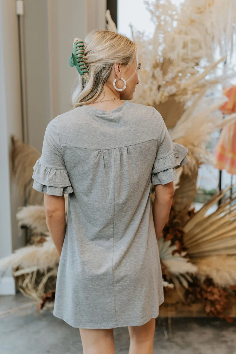 Fresh Start Dress in Grey - Image 7