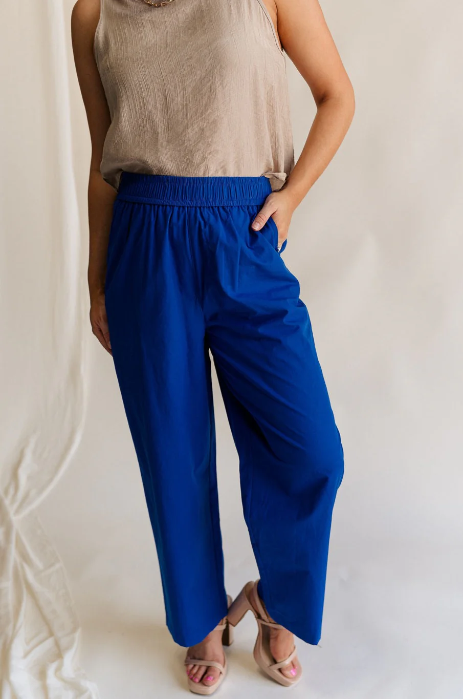 Freya Cobalt Blue Straight Leg Pants - Image 3