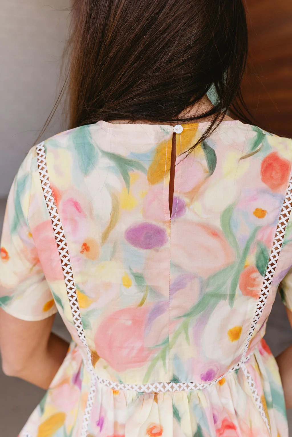 Freya Multi Watercolor Floral Top - Image 6