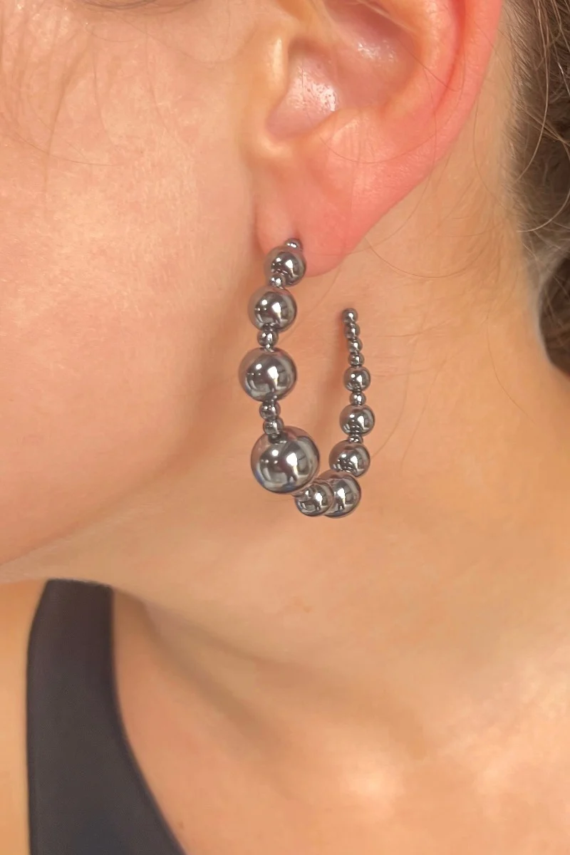 Full of Life Hoops in Black