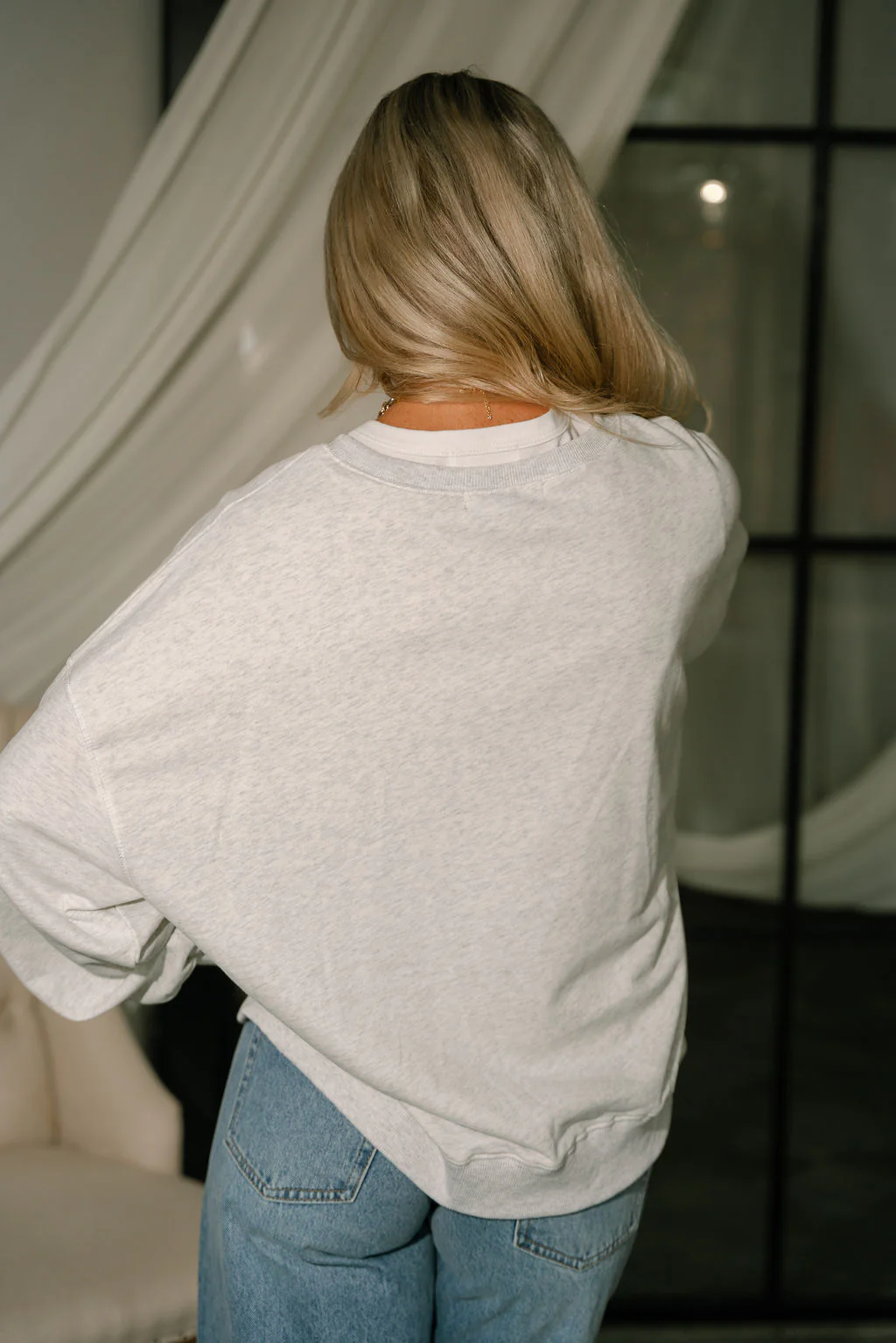 Gabriela XOXO Heather Grey Sweatshirt - Image 4