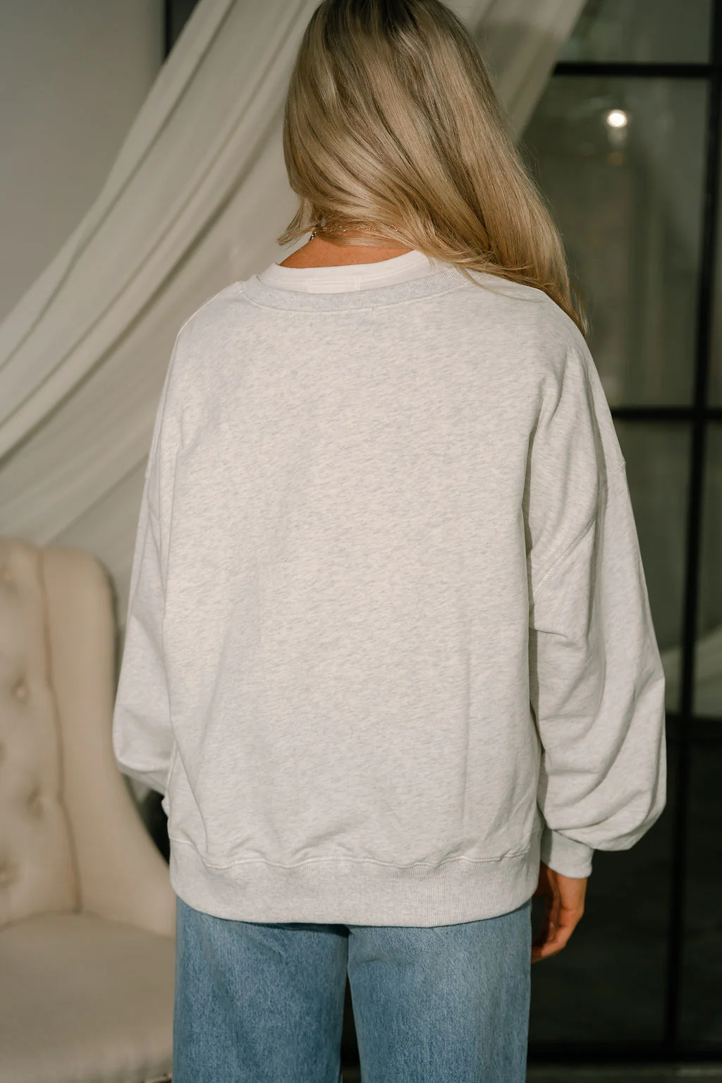 Gabriela XOXO Heather Grey Sweatshirt - Image 8
